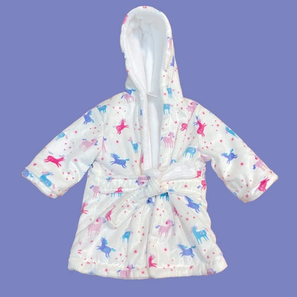 Other - Baby Girl Unicorn Bath Robe